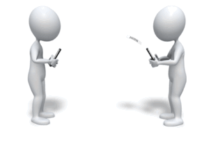 Animated gif sample: Texting A Friend Back N Forth