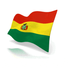 An animated flag for the country of Bolivia.