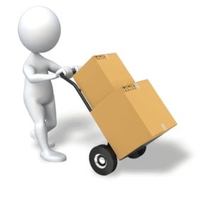 Animated gif sample: Stick Figure Hauling Boxes