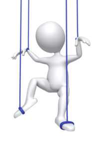 Animated gif sample: Stick Figure Puppet Dance