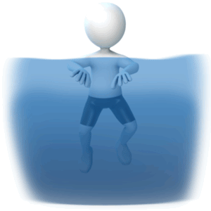 Stick Figure Treading Water | 3D Animated Clipart for PowerPoint ...