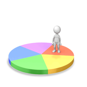Animated gif sample: Pie Chart Stick Figure Runner