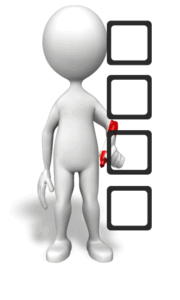 Animated gif sample: Drawing Four Check Marks (Non - Looping)