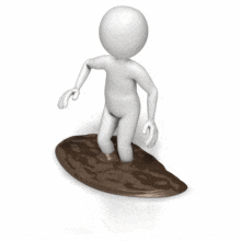 A stick figure tries to free it&#039;s legs from a pool of sticky mud.