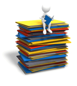 Animated gif sample: Stick Figure Reading Open Folder