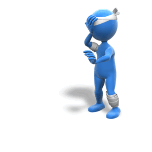 Animated gif sample: Patient Stumbling With Bandages