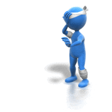 An animation of a patient having a hard time stumbling around.