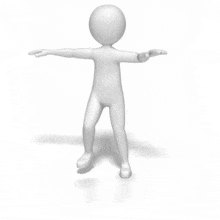 A stick figures does a knee to elbow exercise routine.