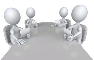 Animated gif sample: Conference Room Discussion