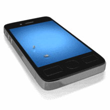 A collection of different choices appear on the surface of a smart phone. This clip-art can represent a person social life with technology.