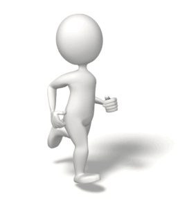 Animated gif sample: Running Walking