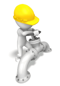 Animated gif sample: Stick Figure Turning Valve