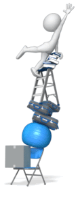 Animated gif sample: Climbing Unstable Objects Stacked
