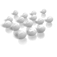 An animation of a group of balls with one jumping out from the rest of the crowd.