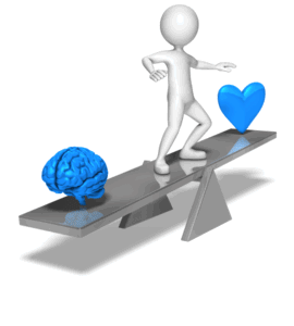 Animated gif sample: Stick Figure Balancing Mind Heart