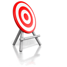 This animation shows many arrows being shot at a target but all missing it completely.  &lt;br&gt;&lt;br&gt; This animation is made to only loop one time. 
&lt;a href=&quot;http://www.presentermedia.com/blog/2010/07/set-number-loops-animated-gif/&quot;&gt; Learn how to set the number of loops here.&lt;/a&gt;  