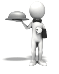 Animated gif sample: Waiter Adjusting Bow Tie