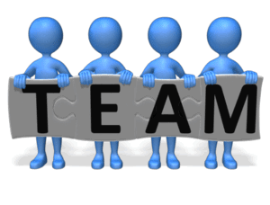 Animated gif sample: Stick Figures Team Puzzle