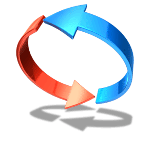 Animated gif sample: Arrows Spinning Chase