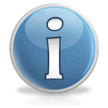 An information button glows off and on.