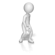 An injured stick figure walks with a limp.