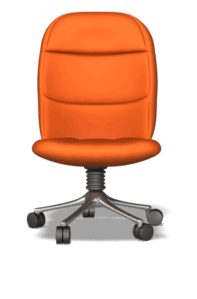 Single Colored Chair Spinning | 3D Animated Clipart for PowerPoint ...
