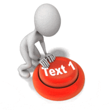 An animation of a stick figure pushing a help button with space to put custom text.