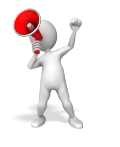 Animated gif sample: Figure Megaphone Protest
