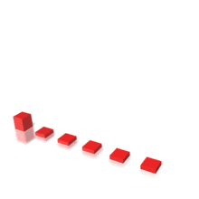 An animation of a graph and arrow showing an increase in trends.