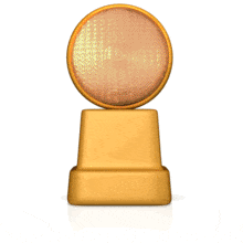 This clip art shows a construction safety light lighting up.