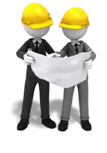 Animated gif sample: Construction Blueprint Meeting