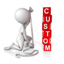 A concept clip animation of measuring blocks these blocks have spots to put your custom text.