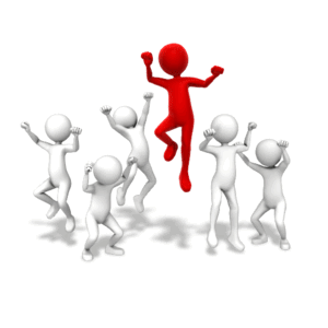 Animated gif sample: Standing Out Celebration