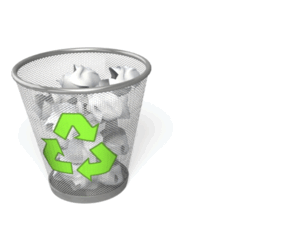 Animated gif sample: Recycle Paper Toss