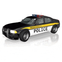 police car flashing lights gif