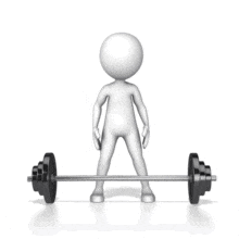 Figure Unsuccessful Weight Lift | 3D Animated Clipart for PowerPoint -  