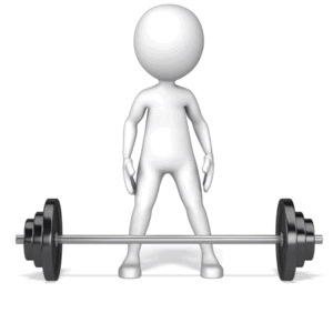 Animated gif sample: Figure Unsuccessful Weight Lift