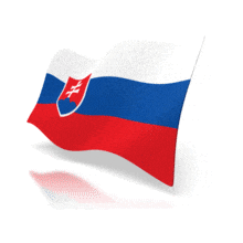 An image of a Slovakia flag waving.