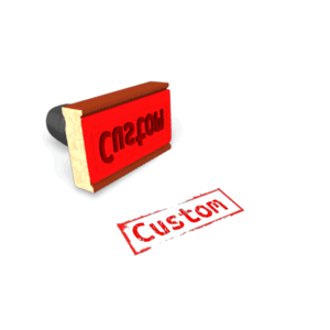 This PowerPoint Animations shows a preview of Custom Rubber Stamp