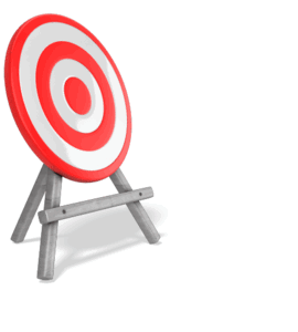 Animated gif sample: Target Bullseye Arrow Split