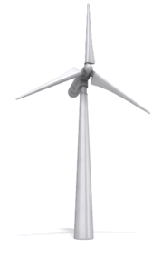Wind Turbine Spinning | 3D Animated Clipart for PowerPoint
