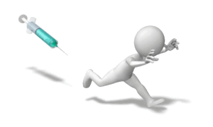Animated gif sample: Running Scared From Needle