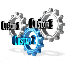 This animation shows three gears turning with the center one colored.  This clip art animation could be used in presentations about staying connected, using teamwork, or generating a thought / idea. There is also custom text spots in all three of the gears.