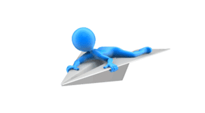 Animated gif sample: Riding The Paper Airplane
