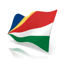 An animation of the flag of Seychelles.