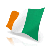 An animation on Cote D&#039;Ivoire&#039;s flag.