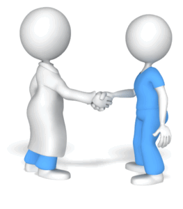 Animated gif sample: Doctor Handshake With Nurse