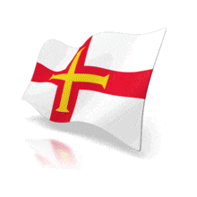 An animation of Guernsey flag.