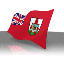 An animation of Bermuda&#039;s flag.