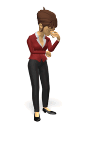 Animated gif sample: Frantic Business Woman